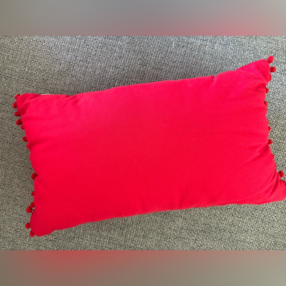 Pier 1 Red Reindeer Holiday Pillow - Picture 2 of 6